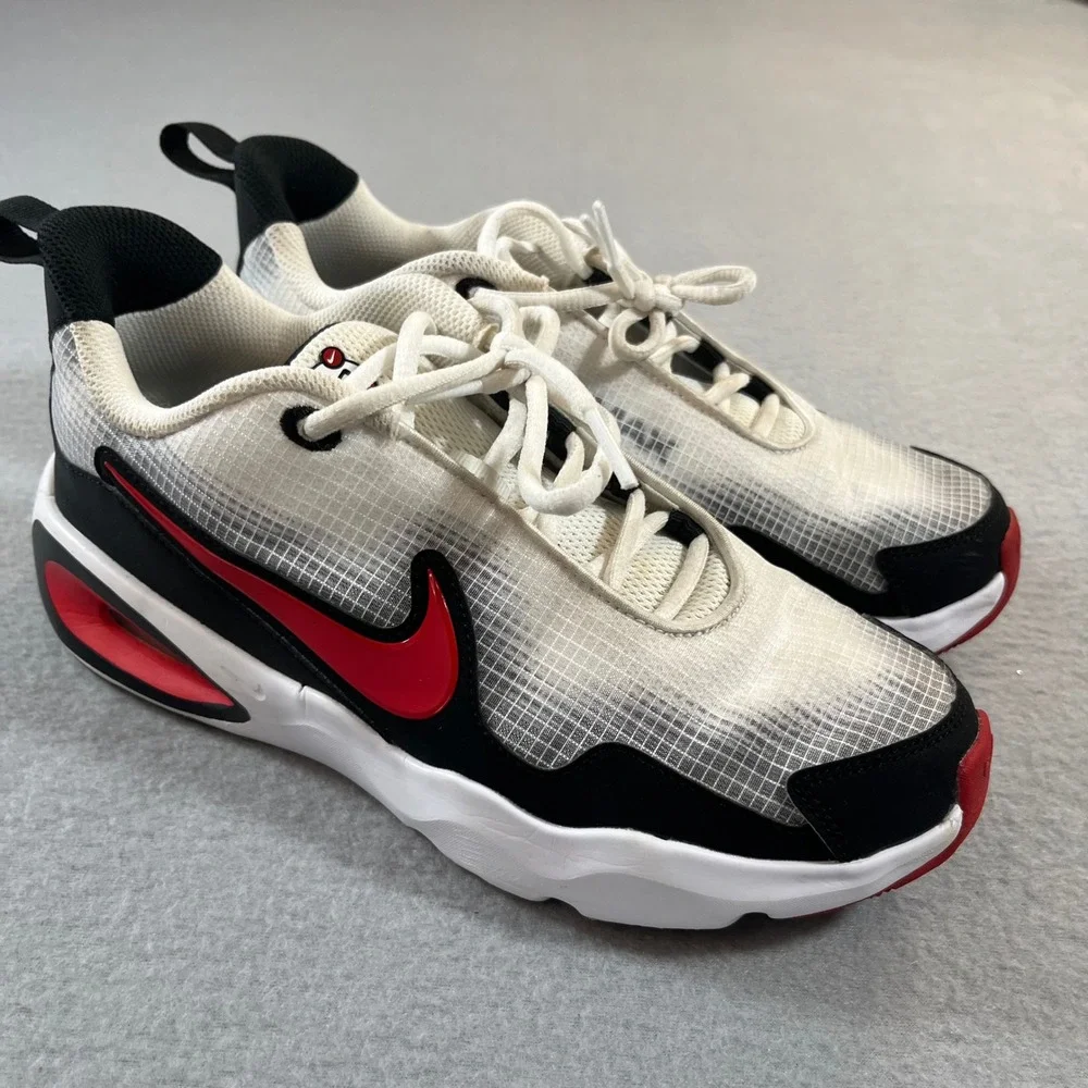 Nike Air Max nova GS White Black University Red youth big Kids Size 6Y